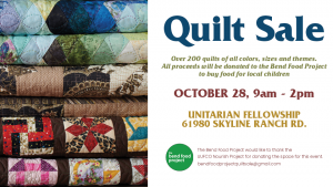 Bend Food Project QUILT SALE @ Unitarian Fellowship